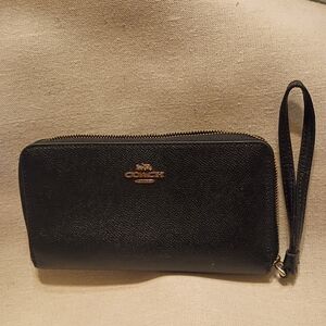 Coach Black Wristlet Wallet